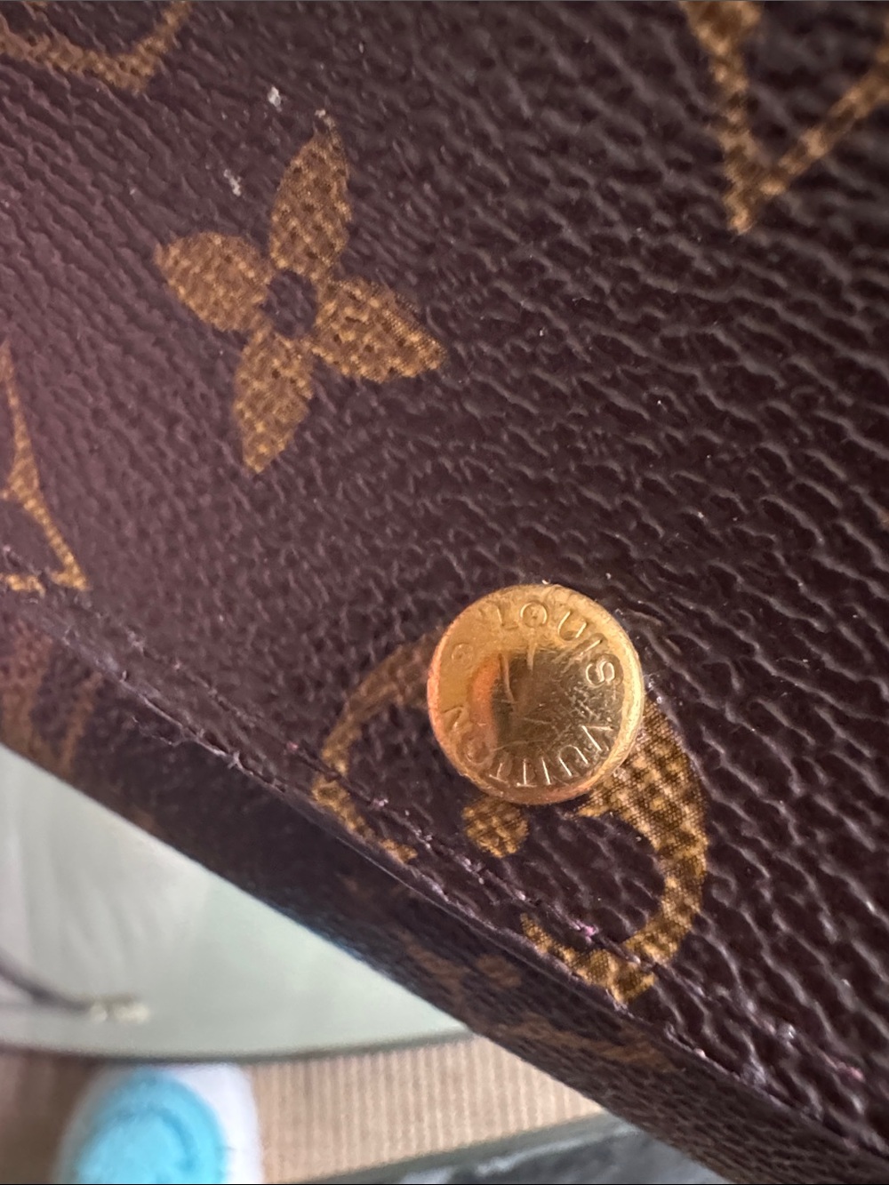 Louis Vuitton Monogram Canvas Brown & Gold Flap Wallet - Picture 4 of 11